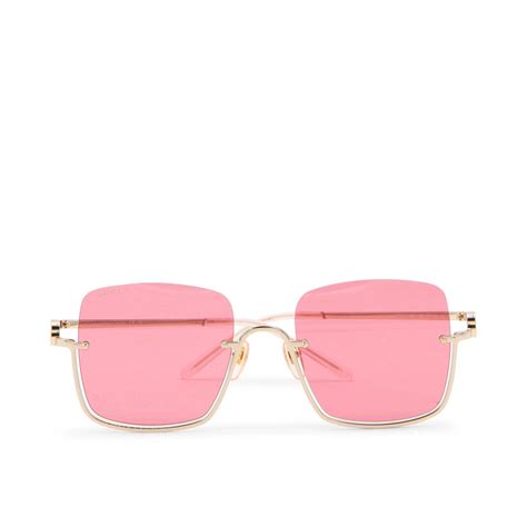 gucci half rim sunglasses